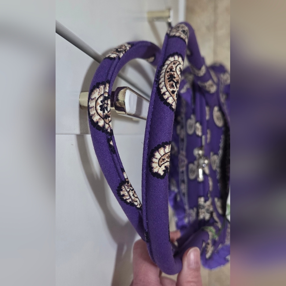 Vera Bradley Alice Simply Violet Kisslock Shoulder Bag NWT - Picture 9 of 14